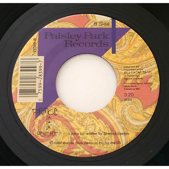 Prince Sign "O" The Times / La La La He He He 45 RPM Paisley Park M- 1987 Rock - Picture 5 of 6